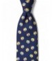 Navy Blue Silk Turkeys Necktie