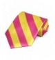 Hot Pink Yellow Striped Tie