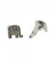 Silver Republican Elephant Cufflinks Classic