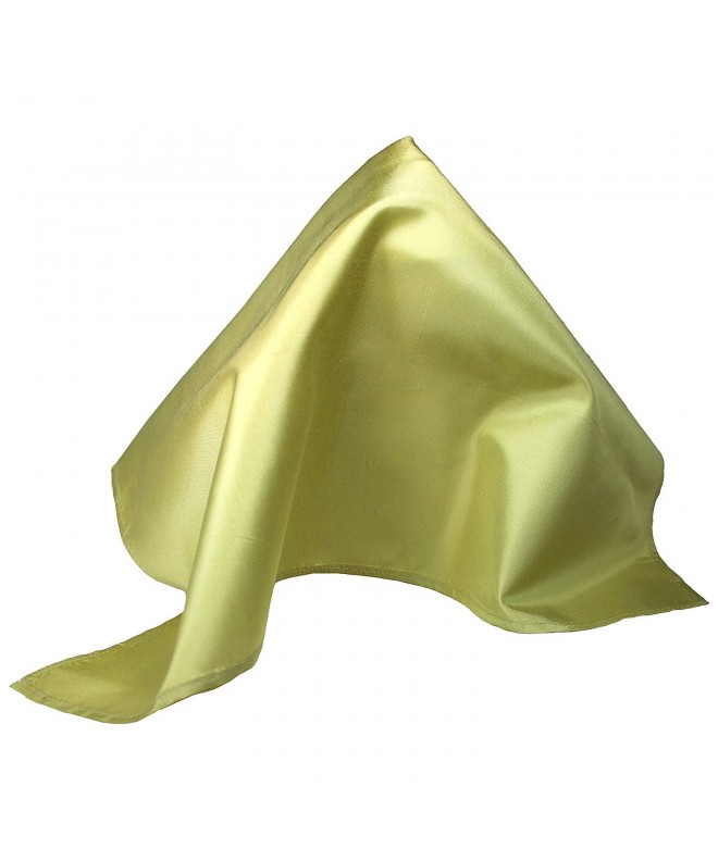 Golden Green Silk Pocket Square