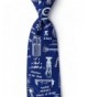 Blue Silk Nuclear Physics Necktie