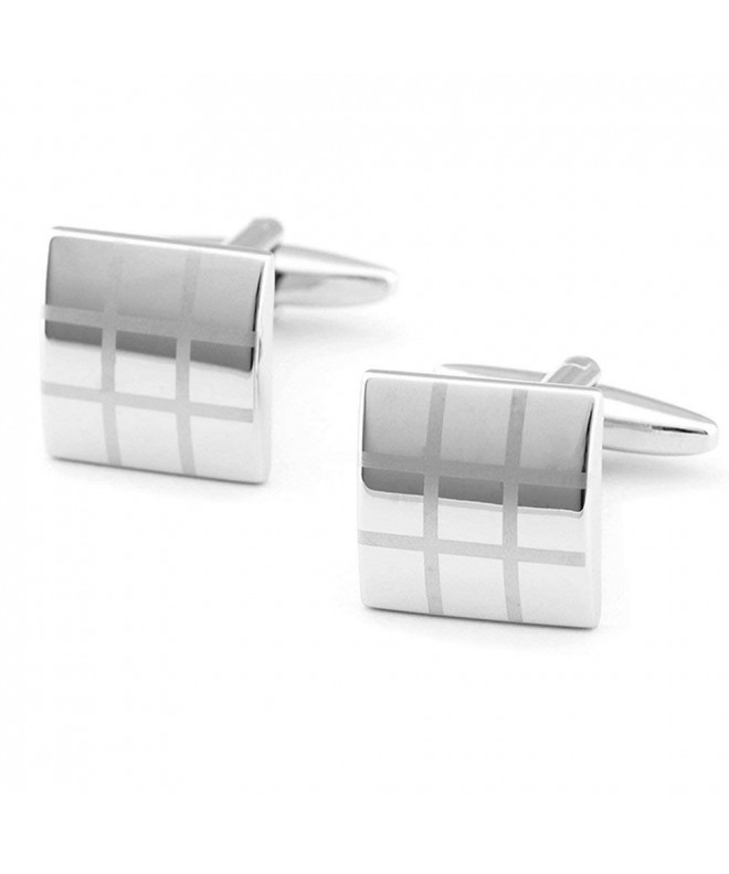 Color4 Polished Finish Stainless Cufflinks