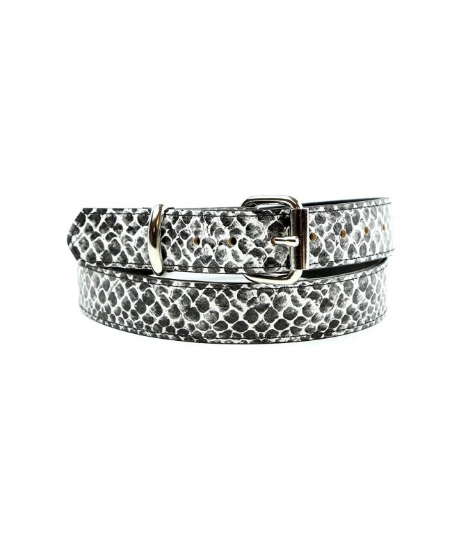 White Python Snake Removable Buckle