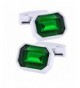 KFLK Green Cufflinks With Crystal