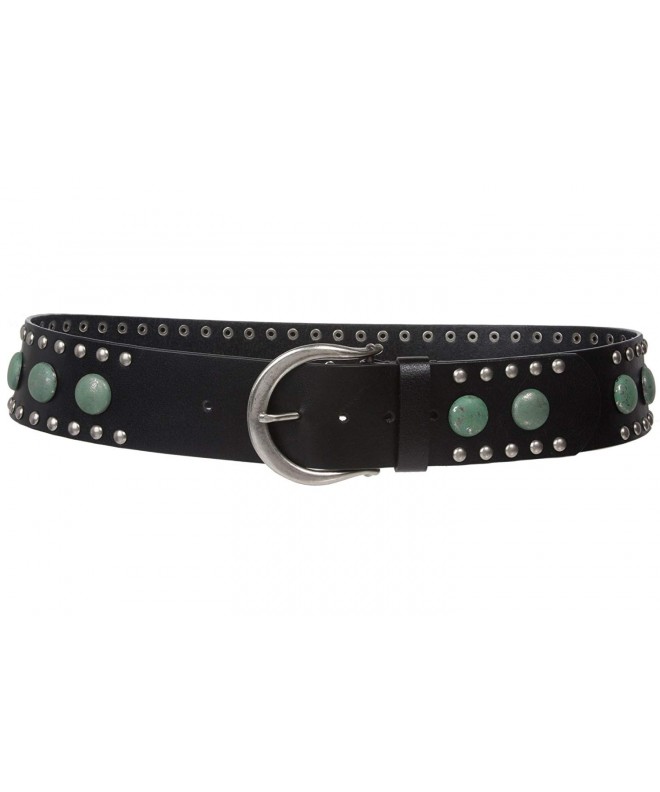 Womens Harness Contour Studded Leather