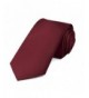 TieMart Burgundy Solid Color Necktie