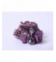 Luxury clips crystal beads Purple