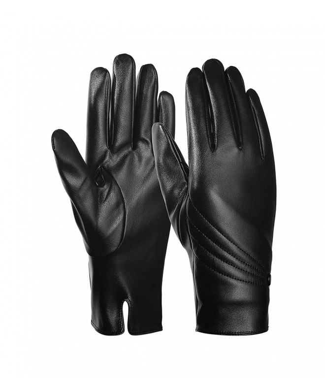 Womens Leather Gloves Touchscreen Texting