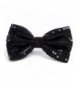Shiny Sequined Banded Bow Tie