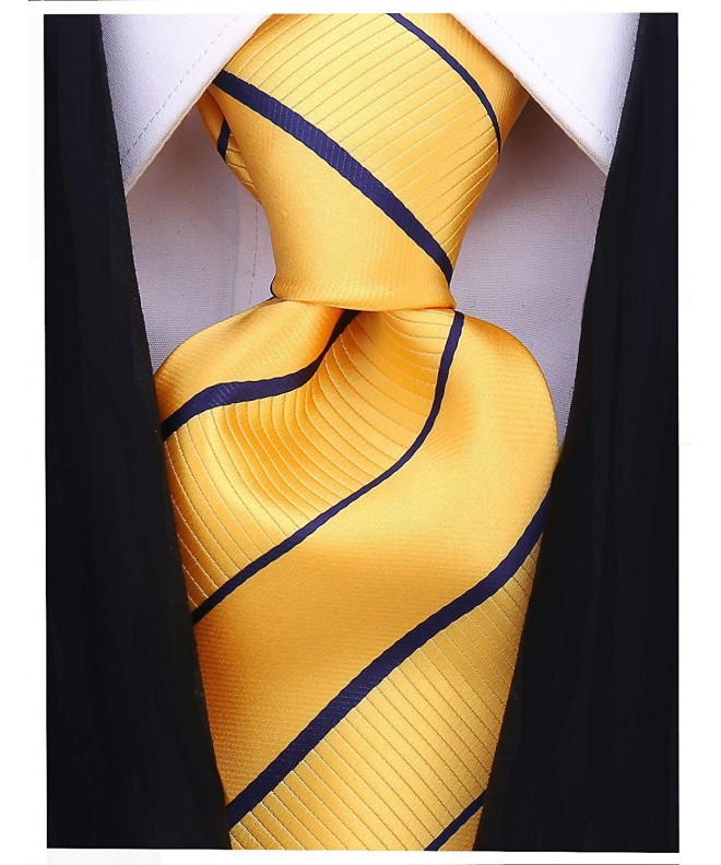 Neckties Scott Allan Yellow Stripe