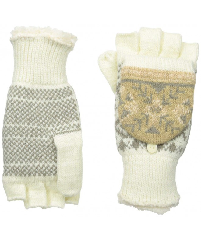 Manzella Womens Convertible Gloves Ivory
