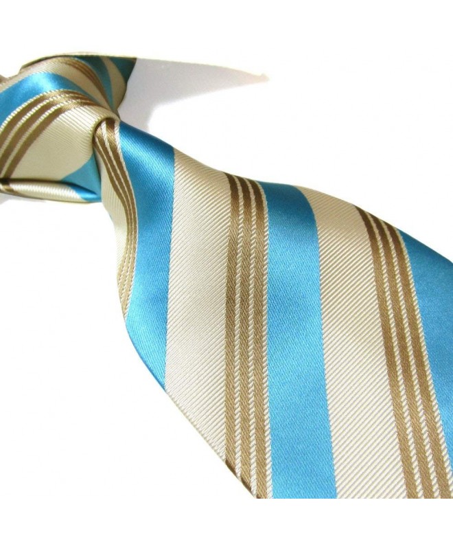 Extra Golden Striped Woven Necktie