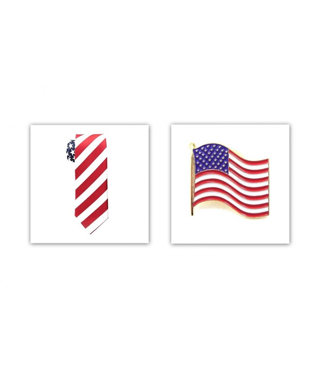 American Flag Neck Tie Lapel