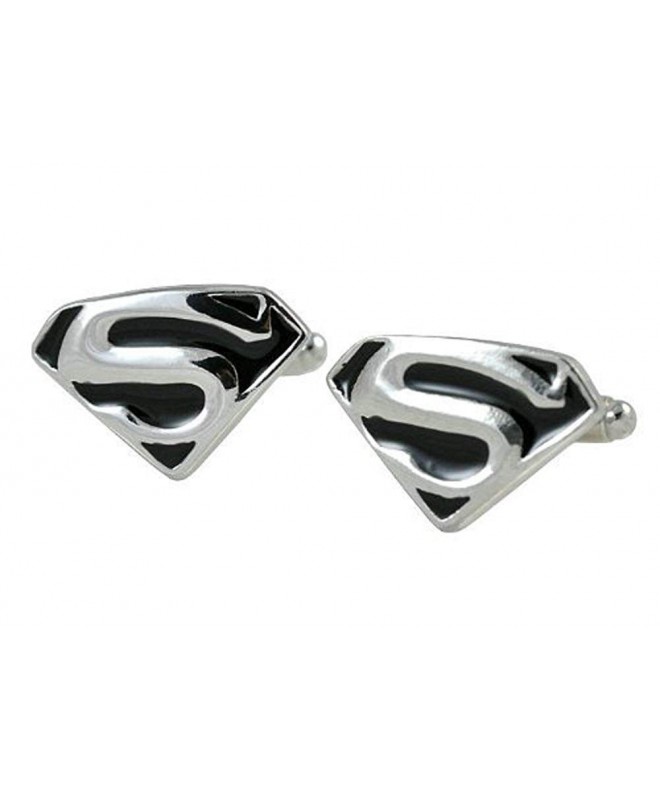 Fashion Jewelry Black Silver Superman