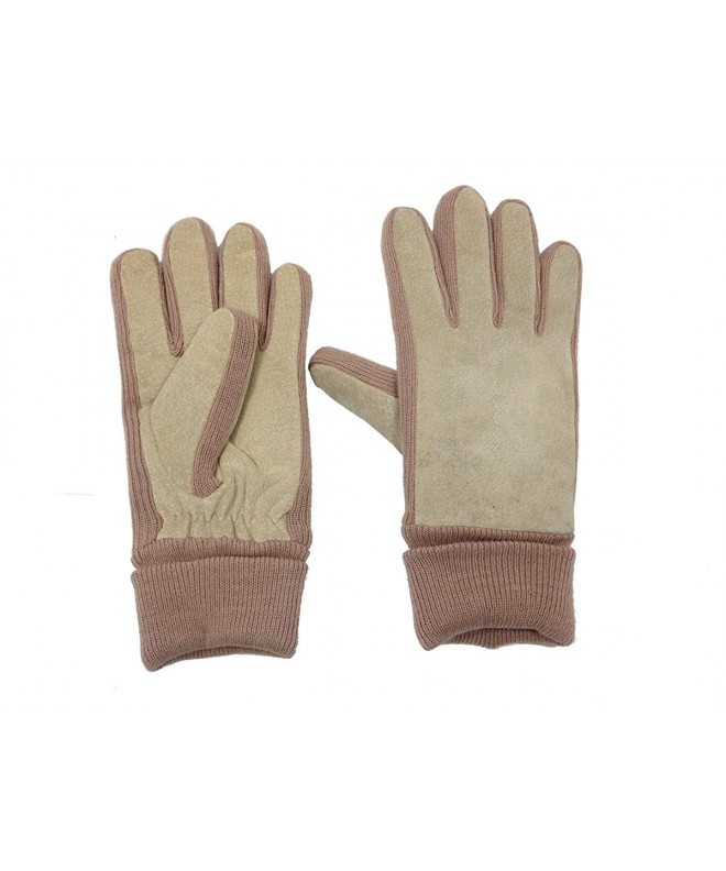 Schonfeld Ladies Leather Fleece Gloves