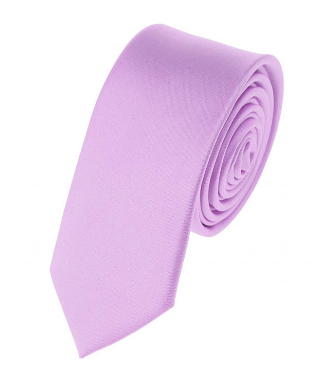 Modern Trendy Polyester Neckties Lavender
