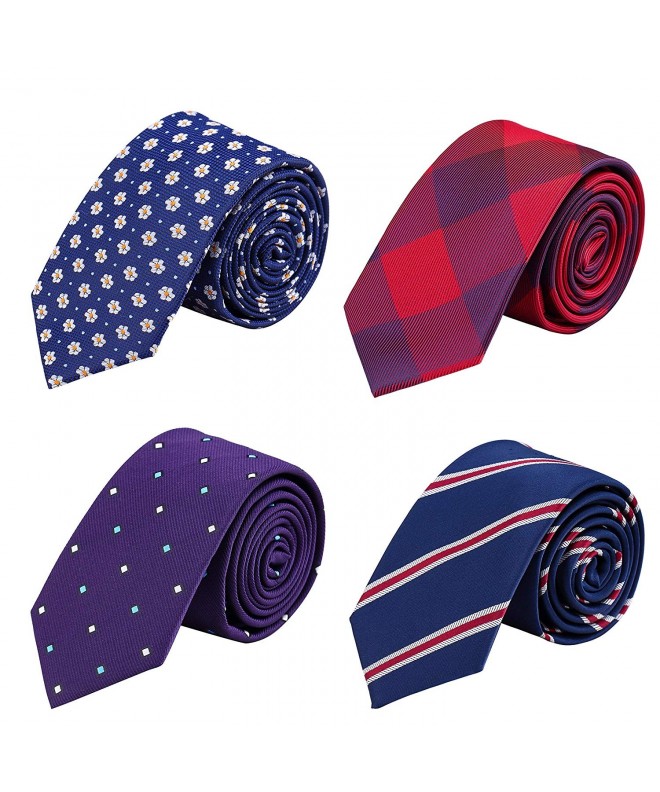 AUSKY Elegant Business Necktie Textured