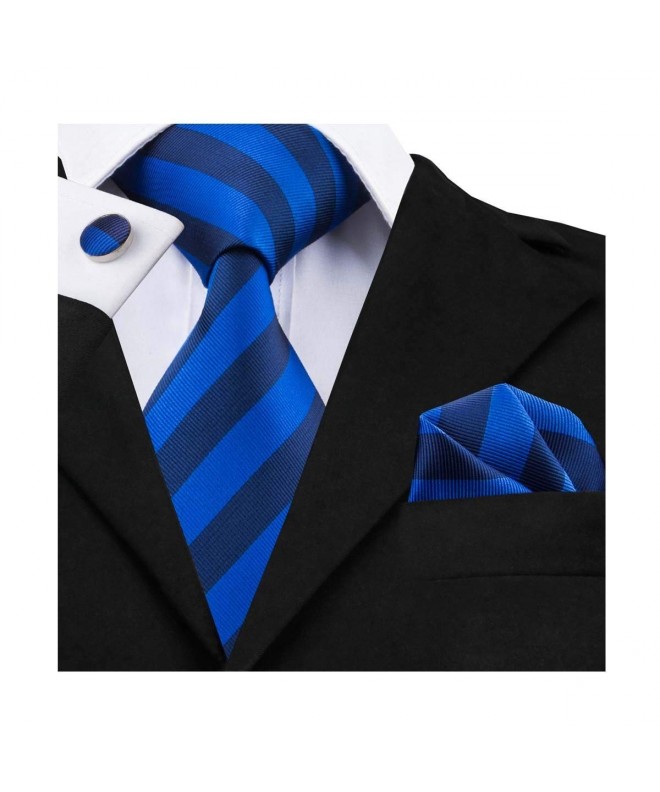 DiBanGu Stripe Necktie Pocket Square