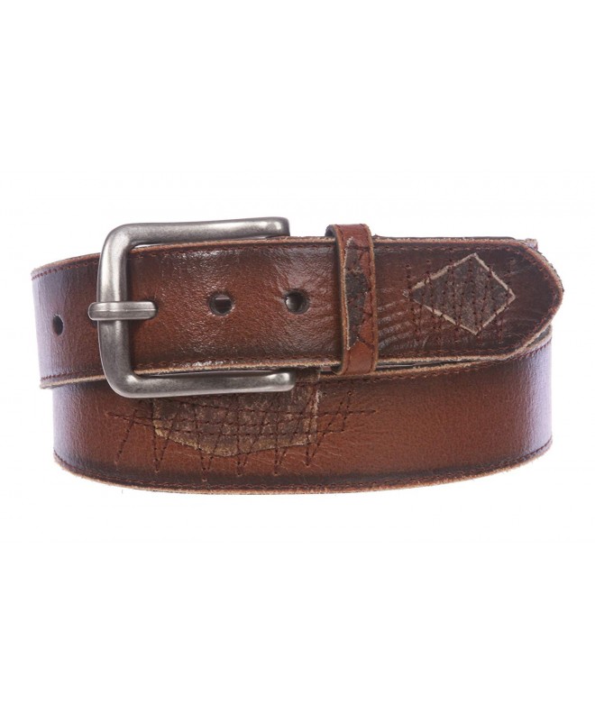 Western Vintage Stitching Genuine Leather