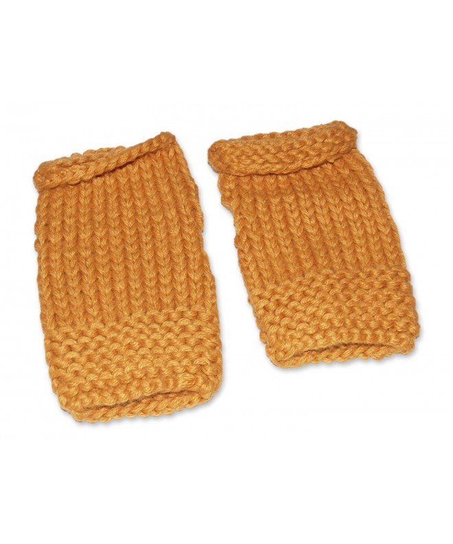 NOVICA Yellow Alpaca Fingerless Gloves