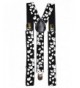 Youth Skinny Black Checkered Suspenders
