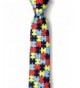Spread Autism Awareness Puzzle Necktie