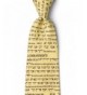 Cream Microfiber Tie Commandments Necktie