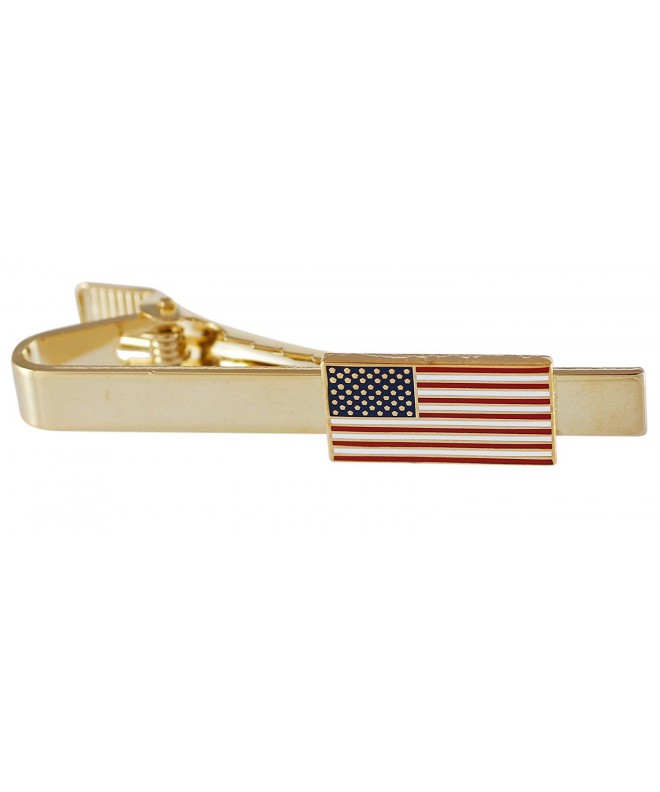 Official American Flag Tie Gold