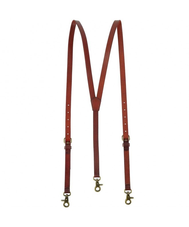 Reddish Genuine Suspenders Steampunk Adjustable