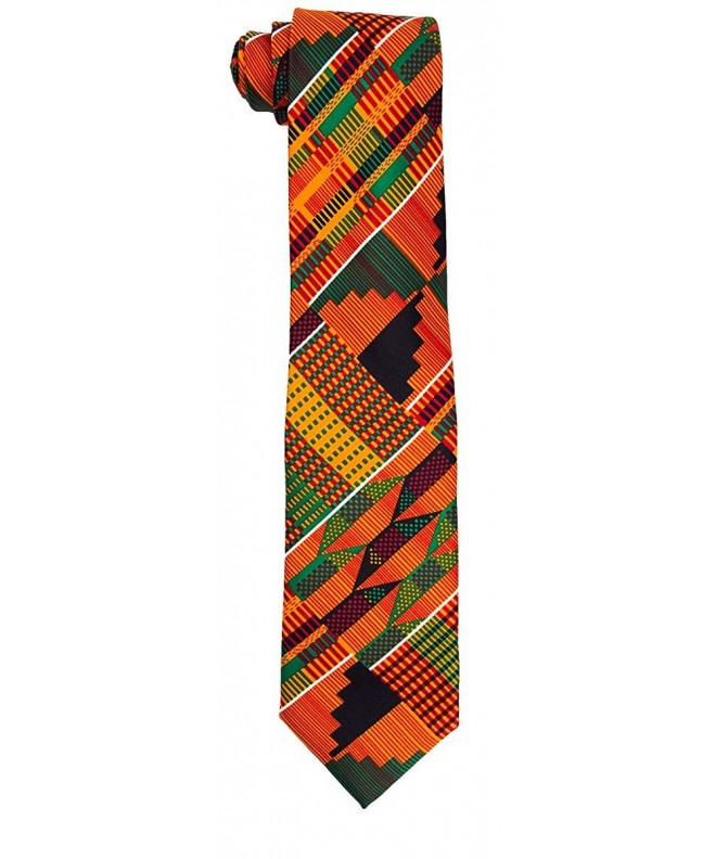 Microfiber Kente African Necktie Hankie