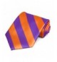 Purple and Orange Striped Tie