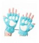 Cute Fingerless Plush Gloves Women