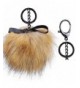 Faux Raccoon Keychain Charm Handbag