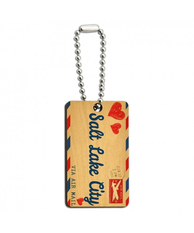 Mail Postcard Wooden Rectangle Chain