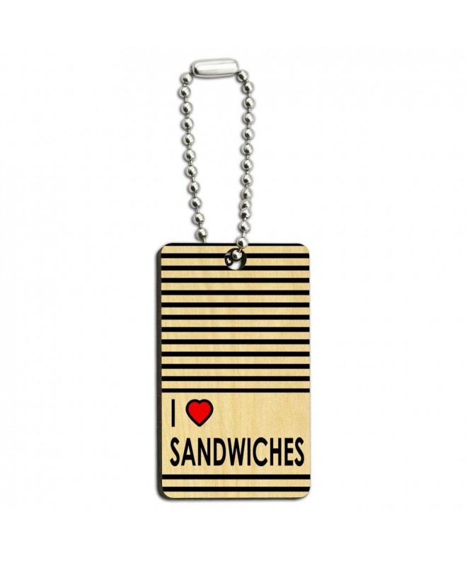 Heart Sandwiches Wooden Rectangle Chain