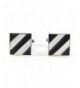 Mendepot Fashion classic stripes cufflink