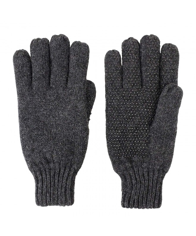 Bruceriver Mens knitted Gloves Anthra