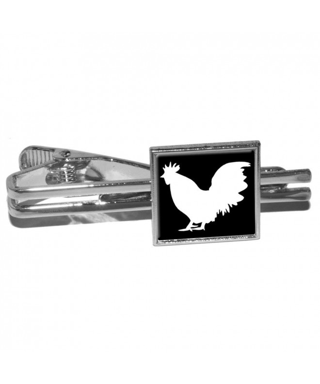 Rooster Cock Square Clasp Silver