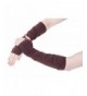 GLV025 Fashion Arm warmer Fingerless Gloves Brown