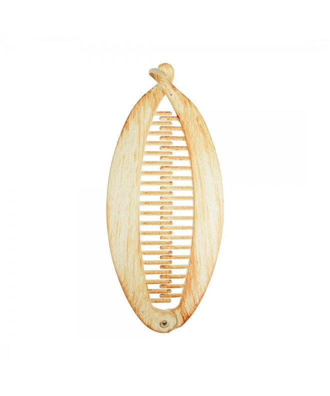 Wood Look Banana Combs Hair