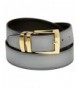 Reversible Bonded Leather Gold Tone Buckle
