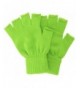 Womens Colored Cuffed Fingerless Gloves