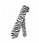 Black Zebra Skinny Necktie Unisex