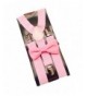 Light Pink Bowtie Youth Suspenders