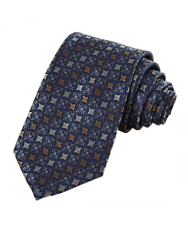 Bohemian Checked Pattern Jacquard Necktie