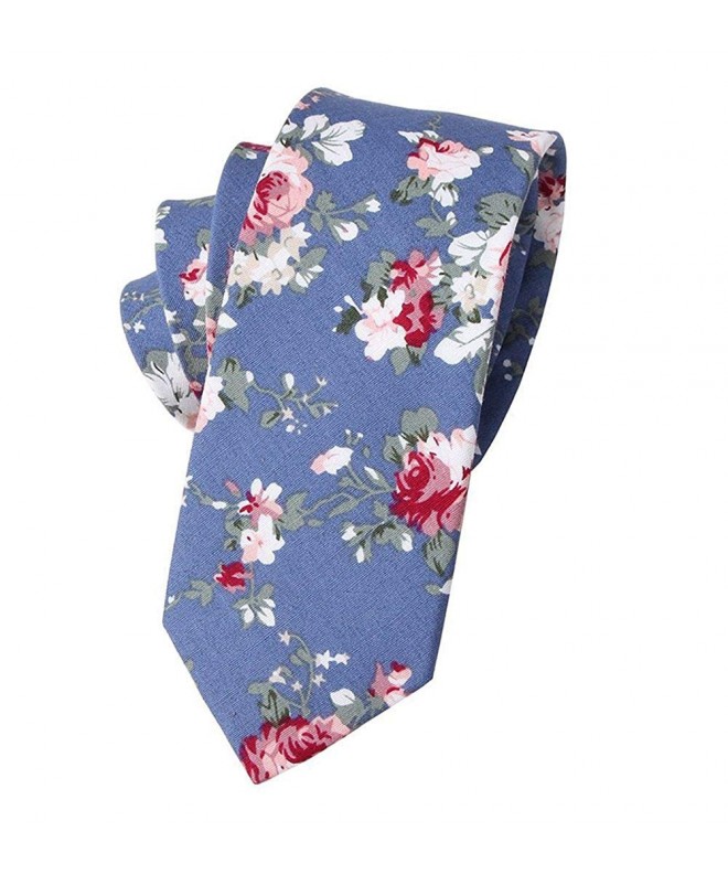 Levao Mens Skinny Floral Cotton CT0098