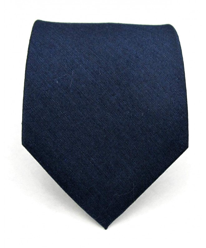 Tie Bar Wool Navy Solid