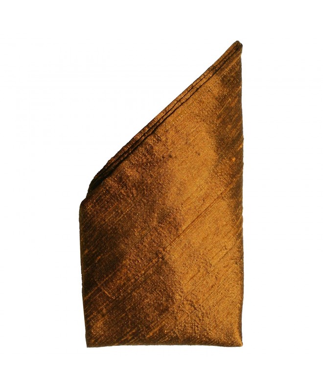 Copper Dupioni Silk Handkerchief Full Sized