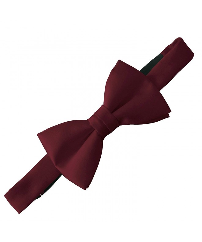 Doctor Style Satin Burgundy Tie