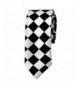 TopTie Unisex Checkerboard Skinny Necktie